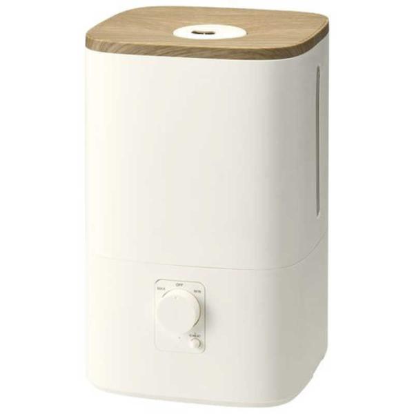 スリーアップ　加湿器 ウッドモイスト 最大11畳対応 ［ハイブリッド(加熱＋超音波)式］ アイボリー...