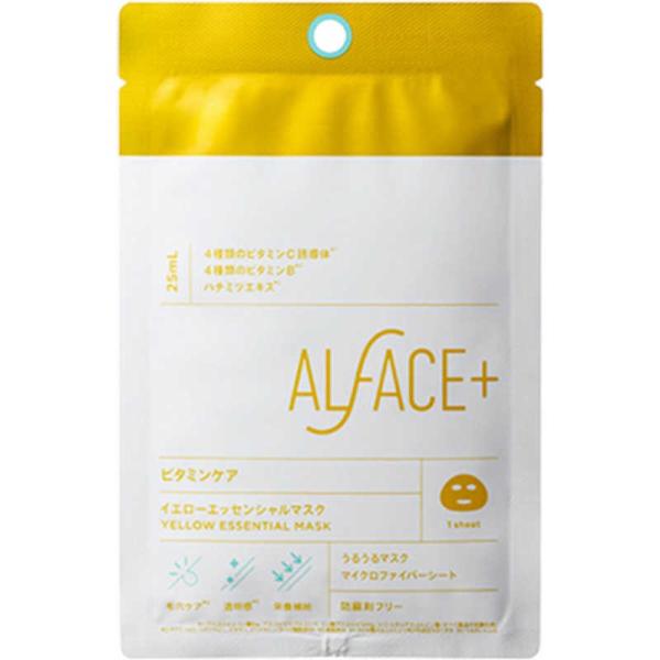 ロハス製薬　ALFACE＋（オルフェス）フェイスマスク 1枚 イエローエッセンシャルマスク　