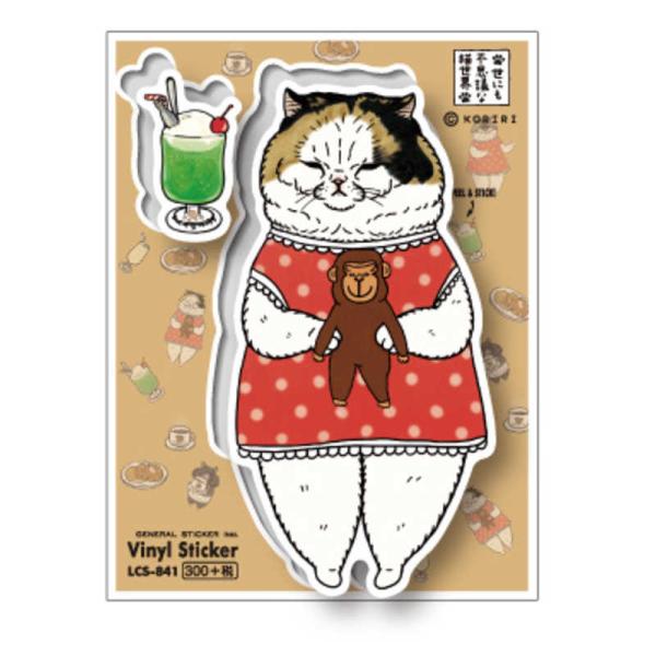 ゼネラルステッカー　ビニールステッカー 世にも不思議な猫世界 うららちゃん　LCS-841