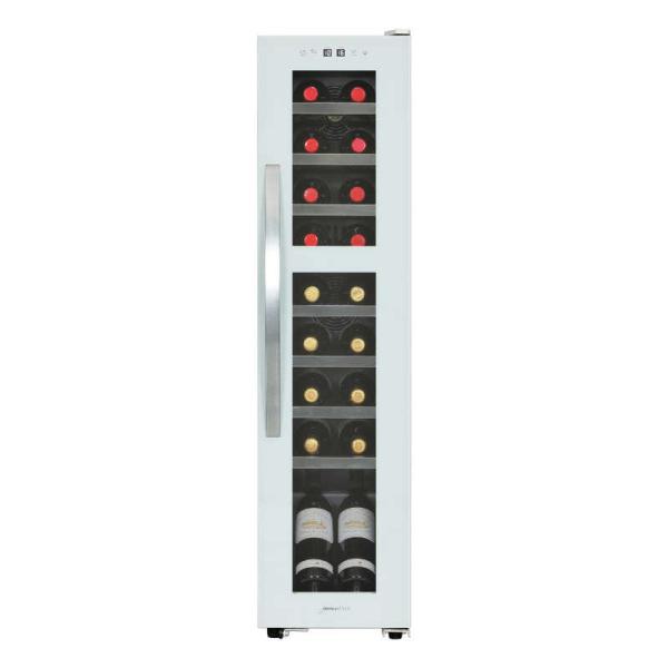 デバイスタイル　コンプレッサ式18本用ワインセラー ［18本 / 右開き］　DCG-C18S-W（標...