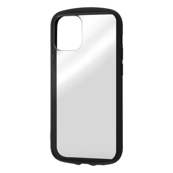 レイアウト　iPhone 12 mini 5.4インチ対応 耐衝撃ハイブリッド Puffull ブラ...
