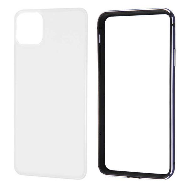 レイアウト　iPhone 11 Pro Max 6.5インチ アルミバンパー+背面パネル(クリア)/...