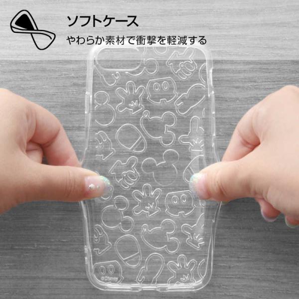 レイアウト　iPhone SE 第3世代/第2世代/8/7専用 ディズニー/TPUソフト キラキラ ...