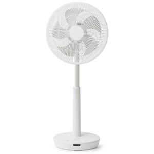 SIROCA　サーキュレーター扇風機 DCモーター搭載 (省エネタイプ) 自動首振り機能あり 30cm 5枚 音声操作 リモコン付き ホワイト　SF-V181W