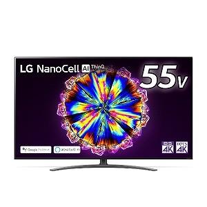ＬＧエレクトロニクス　５５Ｖ型４Ｋ対応液晶テレビ［４Ｋチューナー内蔵／ＹｏｕＴｕｂｅ対応］ブラック　５５ＮＡＮＯ９１ＪＮＡ（標準設置無料）