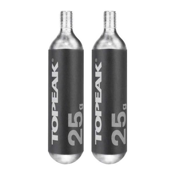 TOPEAK　25g ネジ付 CO2 カートリッジ 2本セット　YPP2810000000