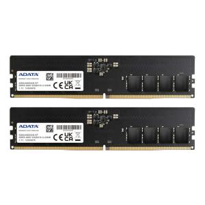 ADATA　増設メモリ DDR54800 32GB×2枚 デスクトップ用 ブラック ［DIMM DD...