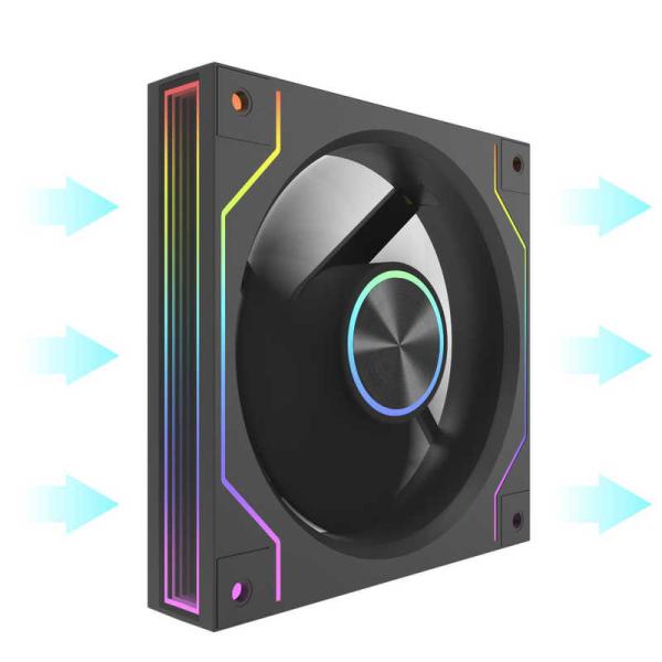 DARKFLASH　ケースファン リバースモデル ［ 120mm / 1600RPM / ARGB］...