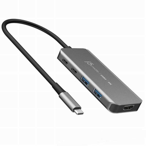 J5　USB4 8K HDMI 5-in-1 マルチハブ ［Type-Cオス /HDMI /USB ...