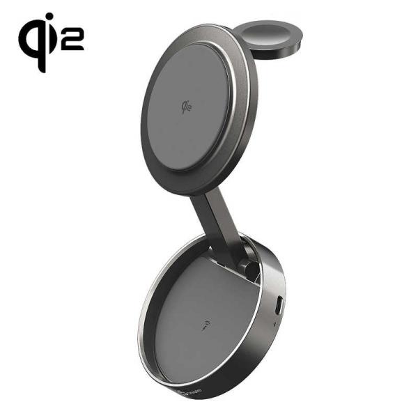 J5　Qi2 3in1 スタンド式 ワイヤレス充電器 ［15W］　JUPW3515