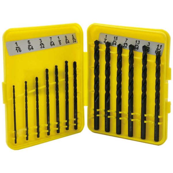 SIGNET　13点組 HSSドリルセット インチサイズ 1/16-1/4　57301