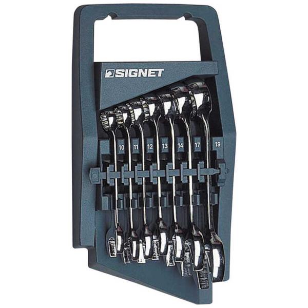 SIGNET　7本組 スタビーコンビネーションレンチセット　30377