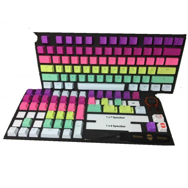 Tai-Hao　キーキャップセット　ＰＢＴ　Ｂａｃｋｌｉｔ−　Ｒａｉｎｂｏｗ　Ｓｈｅｒｂｅｔ　１２１...