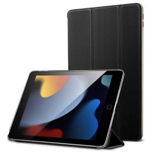 ESR iPad 第9/8/7世代ケース Pencil収納可能三つ折り式マグネットケース ESR Black  AscendTrifoldCase