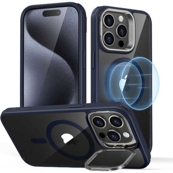 ESR　iPhone 15 Pro Max(6.7インチ)スタンド付ハイブリッドケース Clear ...
