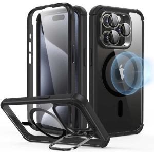 ESR　iPhone 15 Pro Max 2パート ハイブリッドケース(MagSafe対応) Clear Black　ArmorToughCase｜y-kojima