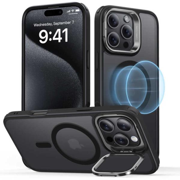 ESR　iPhone 16 Pro Max(6.9インチ)スタンド付ハイブリッドケース Froste...