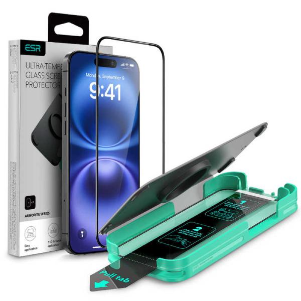 ESR　iPhone 16 Plus(6.7インチ)超強化ガラスフィルム(1枚入り) Clear　A...