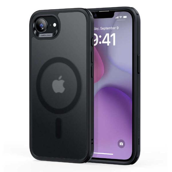 ESR　iPhone 16e MagSafe対応ハイブリッドケース Frosted Black Fr...