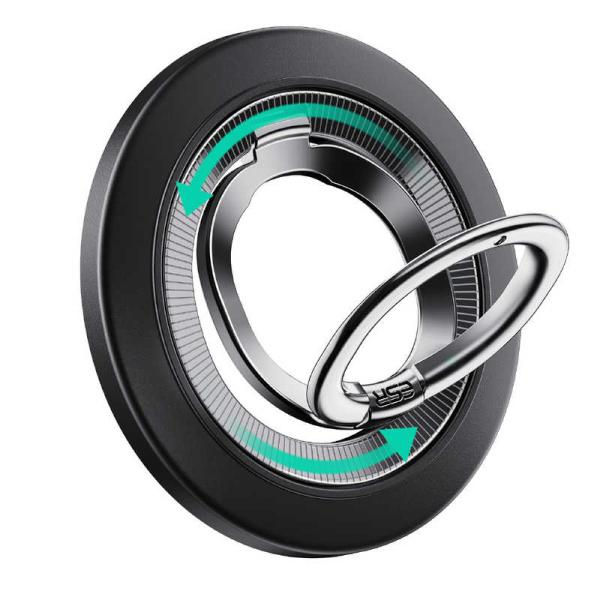 ESR　強力マグネットスマホリング MagSafe対応 360度回転 両面マグネット スマホスタンド...