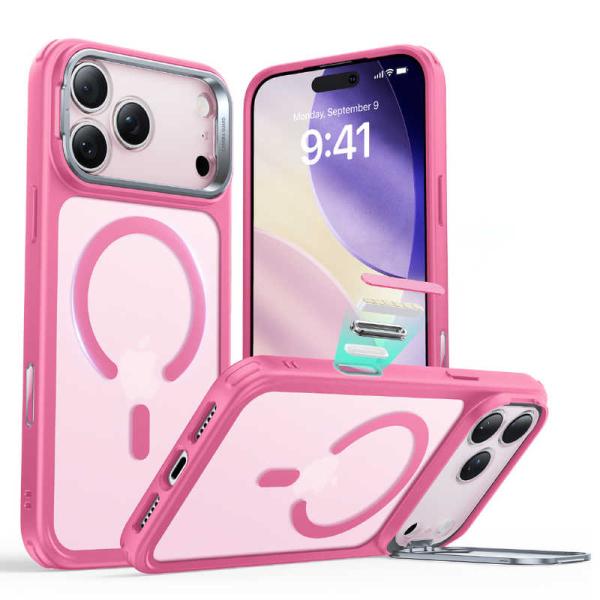 ESR　iPhone 17 Pro Max(6.9インチ)MagSafe対応、隠れスタンド付き、ミリ...