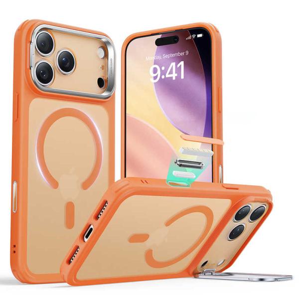 ESR　iPhone 17 Pro Max(6.9インチ)MagSafe対応、隠れスタンド付き、ミリ...