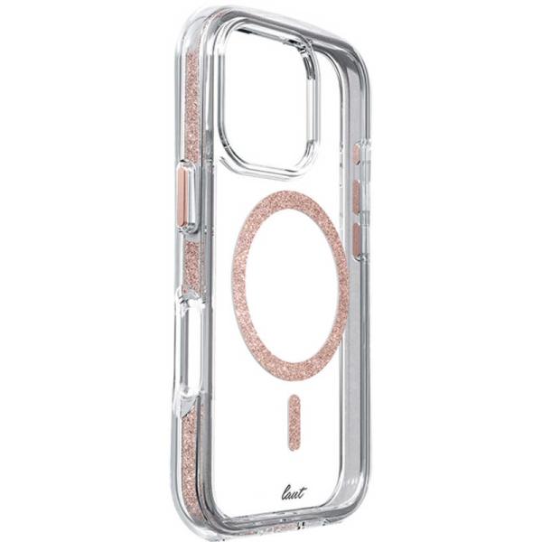 LAUT　iPhone 16 Pro(6.3インチ) AERO SPARKLE クリスタルピンク　L...