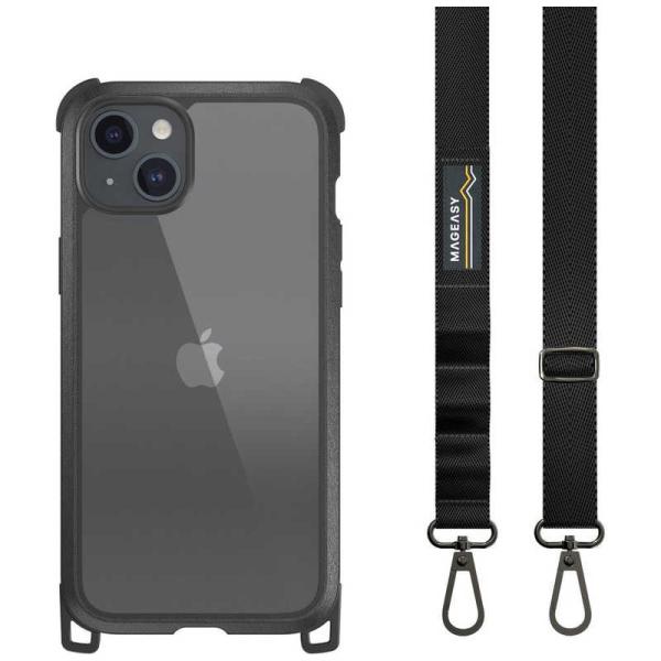 MAGEASY　iPhone 15 Plus 耐衝撃 ケース Odyssey＋ スマホショルダースト...