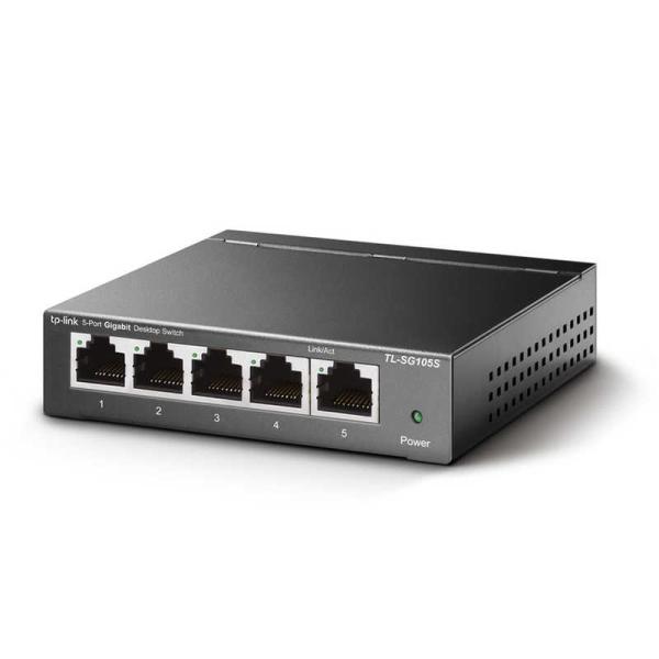 TPLINK　5ポート Giga 10/100/1000Mbps デスクトップスイッチ 金属製筐体　...