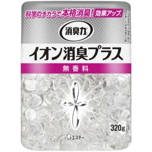 エステー　消臭力 クリアビーズ イオン消臭プラス 無香料 本体 320g (消臭剤・芳香剤)　