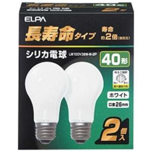 ELPA（エルパ） 長寿命シリカ (60W・2個入・電球色・口金E26