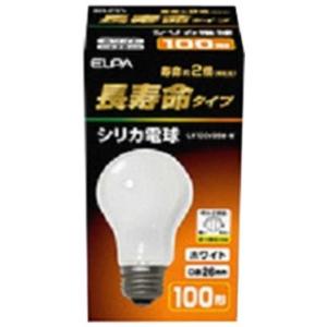 朝日電器 ELPA 長寿命シリカ電球 60W形 E26口金 LW100V57W-W