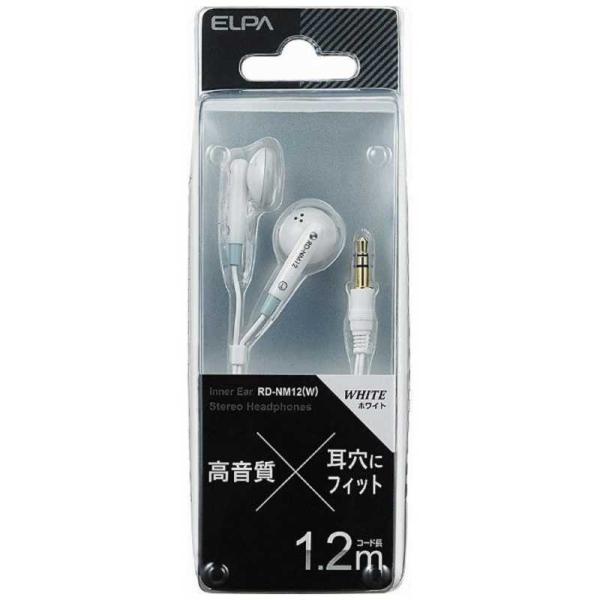 ELPA　TV用イヤホン RDNM12W 1.2m　RD-NM12