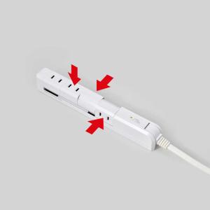 ELPA 電源タップ 耐雷スリム回転タップ 4...の詳細画像3