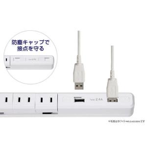 ELPA スリム回転USBタップ 4個口 2ポ...の詳細画像5