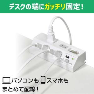 ELPA USBタップ 4個口 2ポート2.4...の詳細画像3