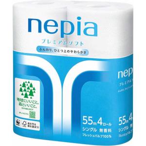 ネピア nepia ネピア プレミアムソフト トイレットロール 4ロール シングル  ネピアPSトイレツト4RS