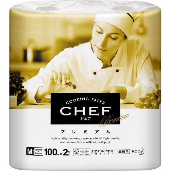 花王　CHEF(シェフ)プレミアム Mサイズ(200枚)〔キッチンペーパー〕　