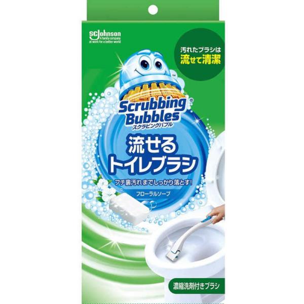 ジョンソン　ScrubbingBubbles(スクラビングバブル) 流せるトイレブラシ　