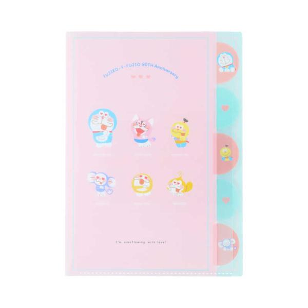 サンスター文具　ダイカットクリアファイル5P F90 おそろいポーズ　S2140748