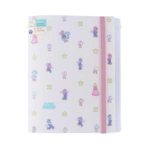 サンスター文具 スーパーマリオ ゴムバンド付クリアファイル 5ポケット