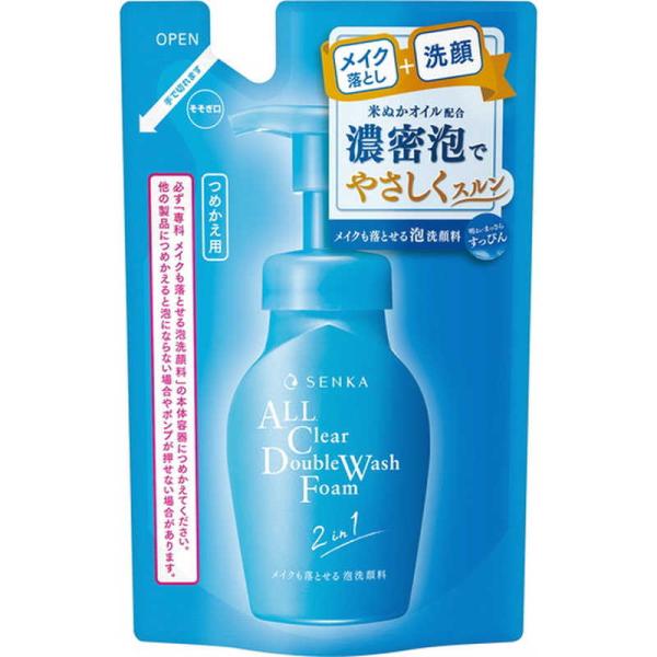 ファイントゥデイ　洗顔専科メイクも落とせる泡洗顔 つめかえ(130ml)〔洗顔料〕　