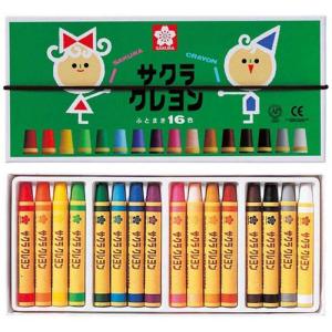 サクラクレパス クレヨン太巻 16色 ゴムひも付 LY16R : Art&Craft