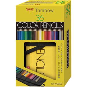 トンボ鉛筆 色鉛筆Tombow ロールケース入 色鉛筆 36色セットCR-NQ36C