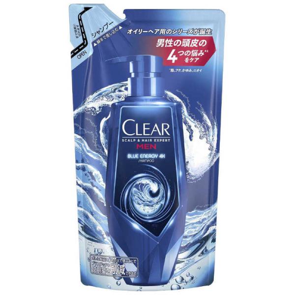 ユニリーバJCM　CLEAR(クリア)ブルーエナジー 4x スカルプシャンプー つめかえ用 280g...