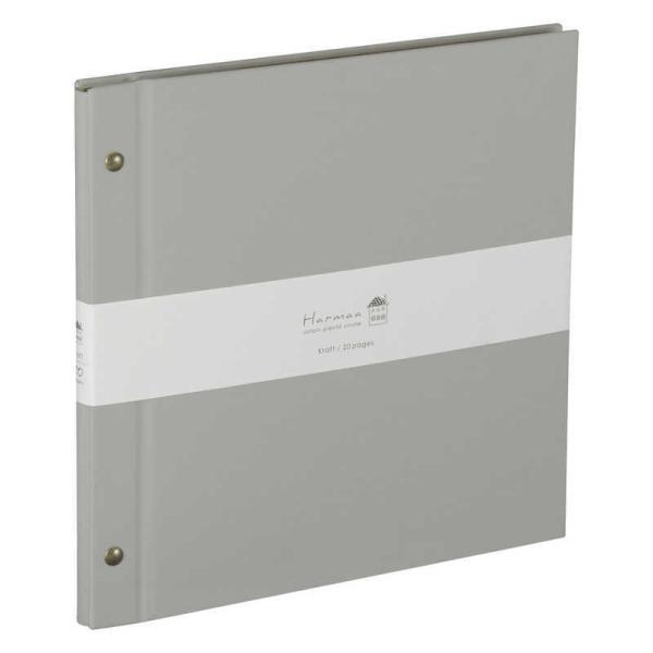 ナカバヤシ　ハルマー 外ビス式 デミサイズ グレー　AHRD201N