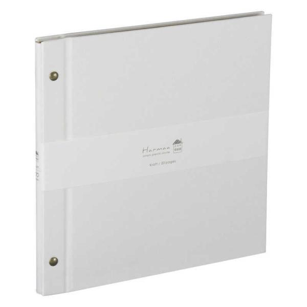 ナカバヤシ　ハルマー 外ビス式 デミサイズ ホワイト　AHRD201W