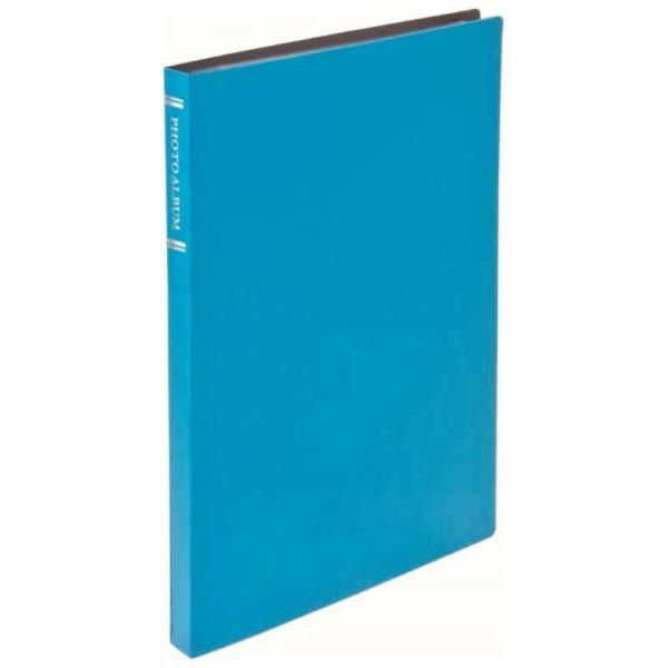 ナカバヤシ　超透明ポケットアルバム KG判2段80枚(ブルー)　CTPKG-80-BU
