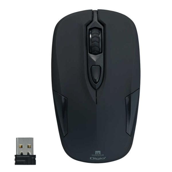 ナカバヤシ　ワイヤレス IR LEDマウス[USB・Win・3ボタン]　MUS-RIT126BK