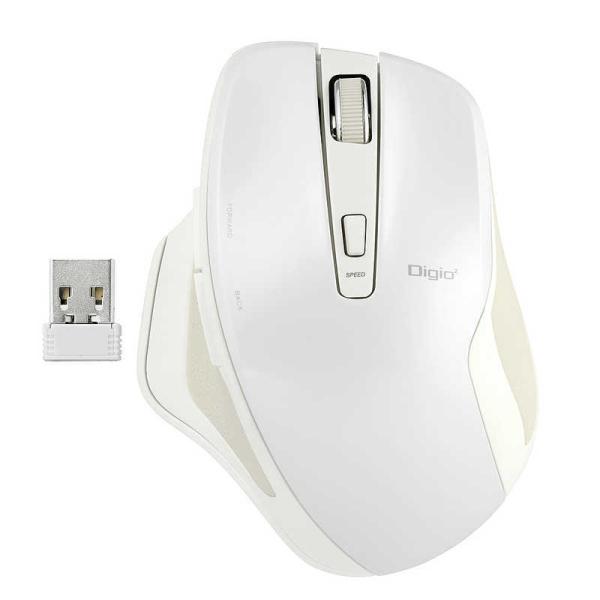 ナカバヤシ　無線静音5ボタンBlueLEDマウス Just Fit Curve　MUS-RKF155...